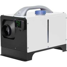 VEVOR Diesel Air Heater 8KW Parking Heater 12V Truck Heater, One Air Outlet, with Black LCD Switch, Remote Control, Fast Heating Compact Diesel H
