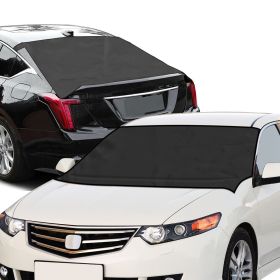 Magnetic Car Windshield Cover Front Rear Car Windshield Protector against Snow Sun Dirt Leaves Fit for All Cars Oxford Fabric Waterproof Heat-Res