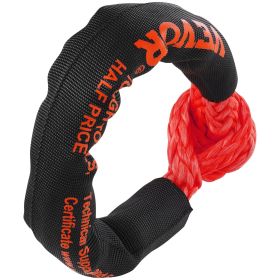 VEVOR Soft Shackle Synthetic Recovery Rope 2PCS 1/2"x22" 44092lbs Break Strength