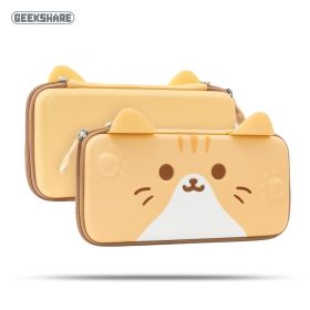 GeekShare Cute Cats Ears Portable Case For Nintendo Switch And Lite Gray 3D Ears Travel Carrying Case For Nintendo Switch OLED