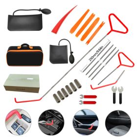25 Piece Car Truck Multi-Tool Set, Long Distance Emergency Key Hitch Tool Triangle, Emergency Door Opening Tool Set, Wrench Combo Tool, Emergency (Option: Car multitool set)