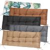 Bench Seat Cushion For Indoor Outdoor Furniture Non Slip Long Chair Cushion with Ties Strap Waterproof Swing Cushion 51.18x19.68IN For Garden Patio Ba