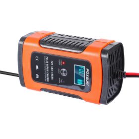 Car Battery Charger 12V 5A LCD Intelligent Auto Motorcycle Boat ATV Recover Pulse Repair (Option: CarBatteryChargerUK)