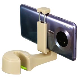 Car Hook Car Seat Back Hook Car Headrest Hook Hanger with Phone Mount Holder Lock Phone Bracket (Option: MagicHooksBeige)