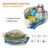 5PCS Baby Nappy Diaper Bags Set Mummy Diaper Shoulder Bags w/ Nappy Changing Pad Insulated Pockets Travel Tote Bags For Mom Dad
