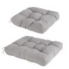 2Pcs Waterproof Rocking Chair Cushion Upper And Lower Back And Seat Sets with Non-Slip Ties Oxford Cloth Surface Polyester Filling Comfortable for Ind