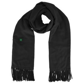 Electric Heated Winter Scarf USB Heating Neck Wrap Unisex Heated Neck Shawl Soft Warm Scarves 3 Heating Modes for Outdoor Cycling Skiing Skating (Option: HeatedScarfBlack)