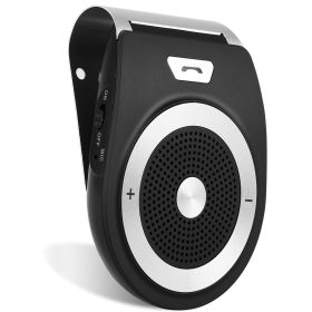 Car Wireless Speakerphone Wireless V4.1 In-Car Speaker Hands-free Calling Music Player Sun Visor Audio Receiver Car Kit (Option: BTSpeakerCarKitBlack)