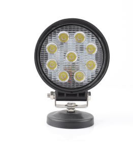 27W-led spotlight round working light focus flood laser high-beam tractor DeChi DT-2 (2pin) harvester universal Hummer, engineering vehicle Wrang (PSDT27 round: PSDT27 round)