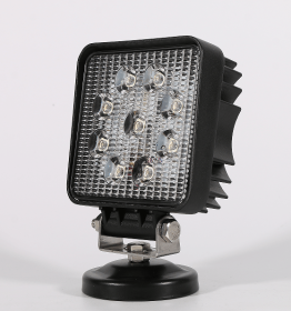27W-led spotlight round working light focus flood laser high-beam tractor DeChi DT-2 (2pin) harvester universal Hummer, engineering vehicle Wrang (PSDT27 round: PSDT27 square)