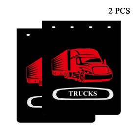 Mud Flaps for Semi Trucks Tractor Trailer Black Heavy-Duty Rubber Mudflaps (2PCS 24"x30") (Type: 310)