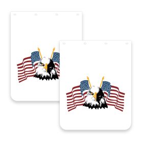 Mud Flaps for Semi Trucks Tractor Trailer Black Heavy-Duty Rubber Mudflaps (2PCS 24"x30") (Type: 310-3)