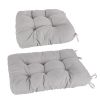 2Pcs Waterproof Rocking Chair Cushion Upper And Lower Back And Seat Sets with Non-Slip Ties Oxford Cloth Surface Polyester Filling Comfortable for Ind