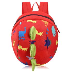 Safety Harness Baby Child Strap Toddler Walking Keeper Backpack w/Anti-Lost Leash for Aged 1-3 (Option: KidBackpackRed)