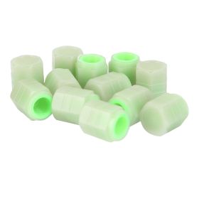 12Pcs Car Tire Valve Stem Caps Luminous Dustproof Stem Tyre Covers for Cars SUVs Truck Motorcycles Bicycles (Option: TireAirCapCoverGreen)